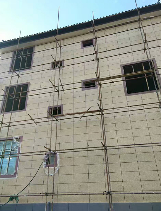 云南省丽江永胜自建房采用绿舟砂浆的外墙腻子粉