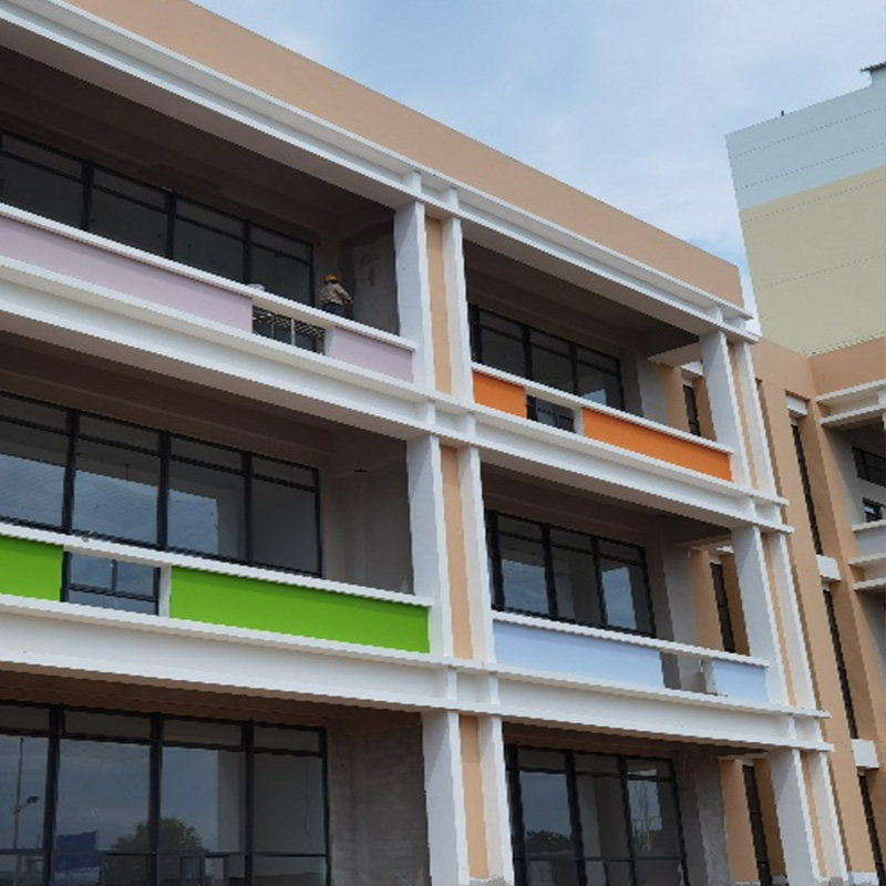 学校外墙腻子粉装修