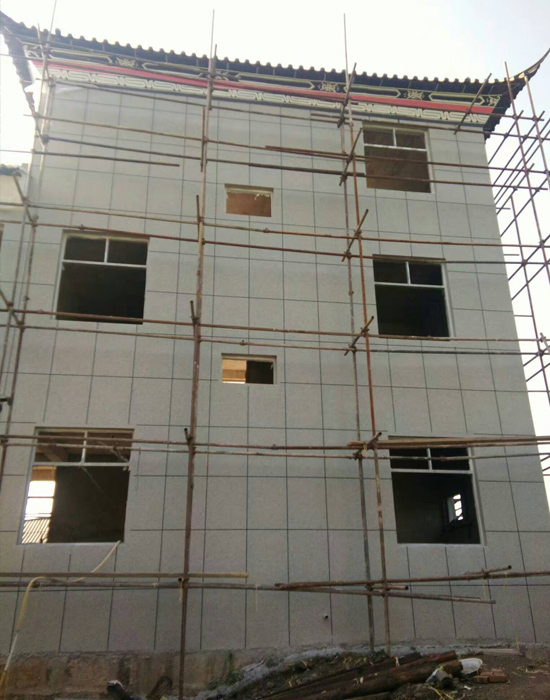 云南省丽江永胜自建房采用绿舟外墙腻子粉