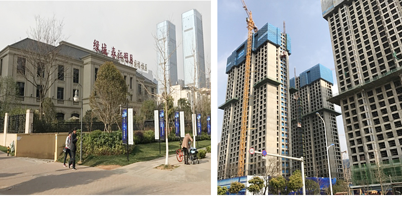 春江明月项目使用绿舟砂浆生产的外墙腻子粉