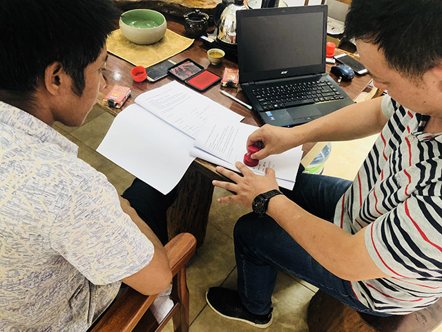 喜报:昆明宜良商户与我公司达成合作关系_绿舟砂浆