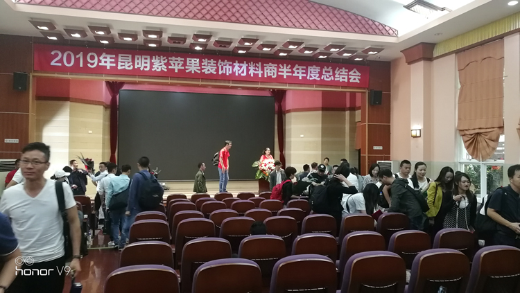 2019紫苹果装饰材料商半年度总结会